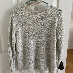 Distressed sweater